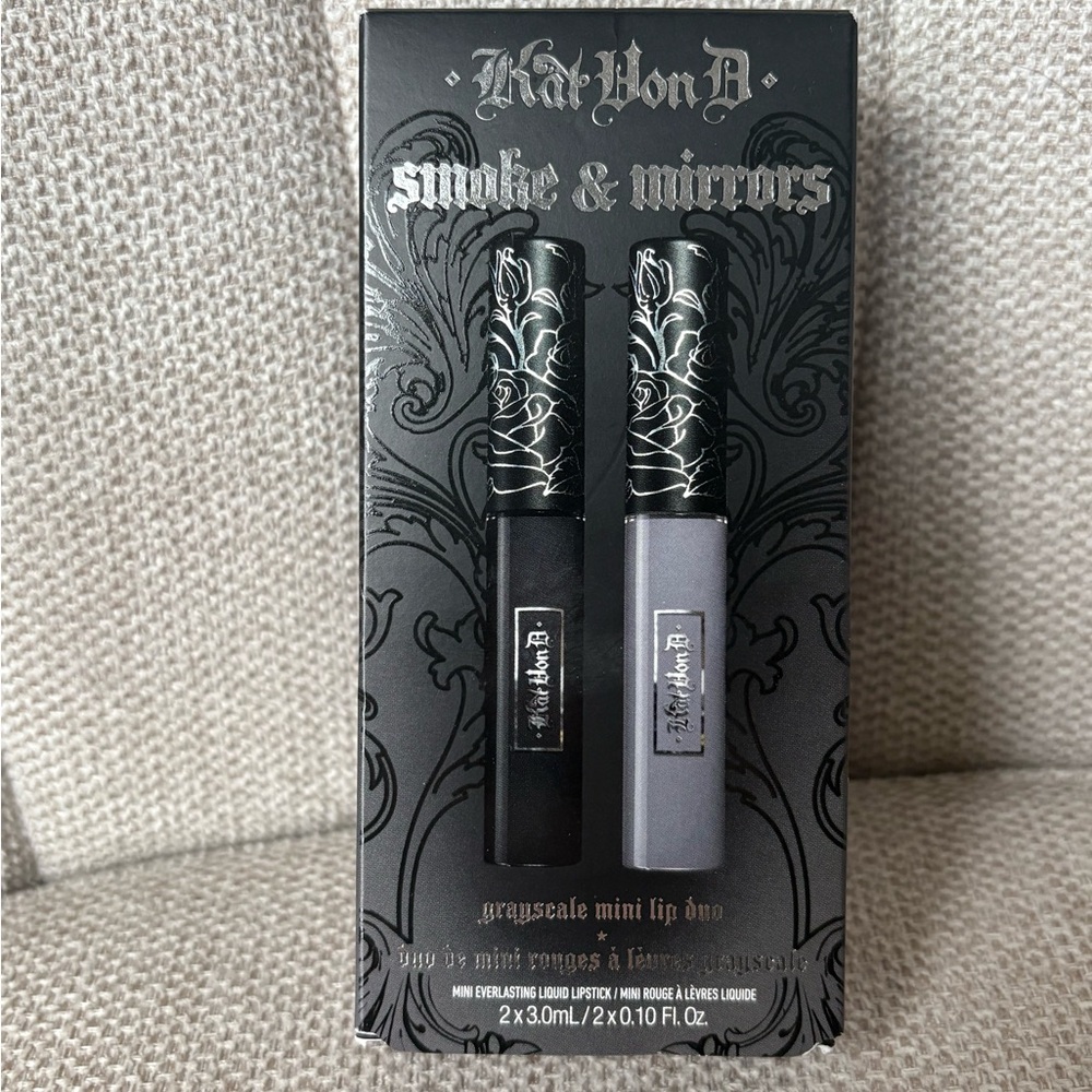 Mini Liquid Lipstick Duo Kat Von D grayscale